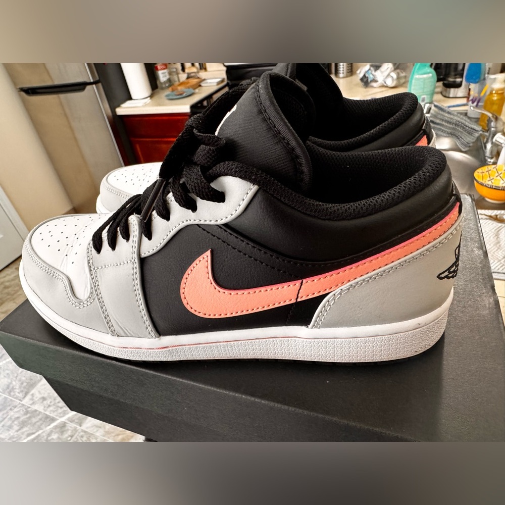 Nike Black and Coral Sneakers